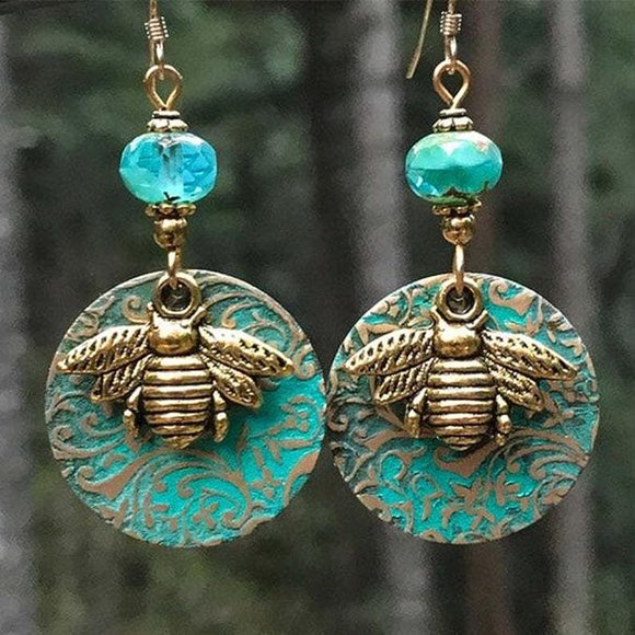 Anthropologie Jewelry - Anthro Vintage Bee Earrings